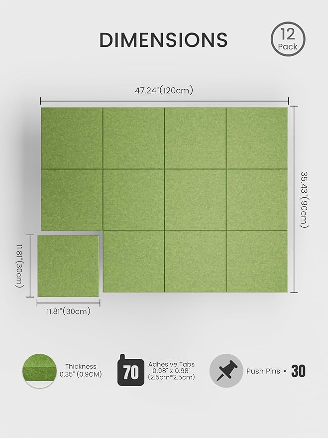 Bumusty Large Cork Board 48" x 36" Alternative - Image 2