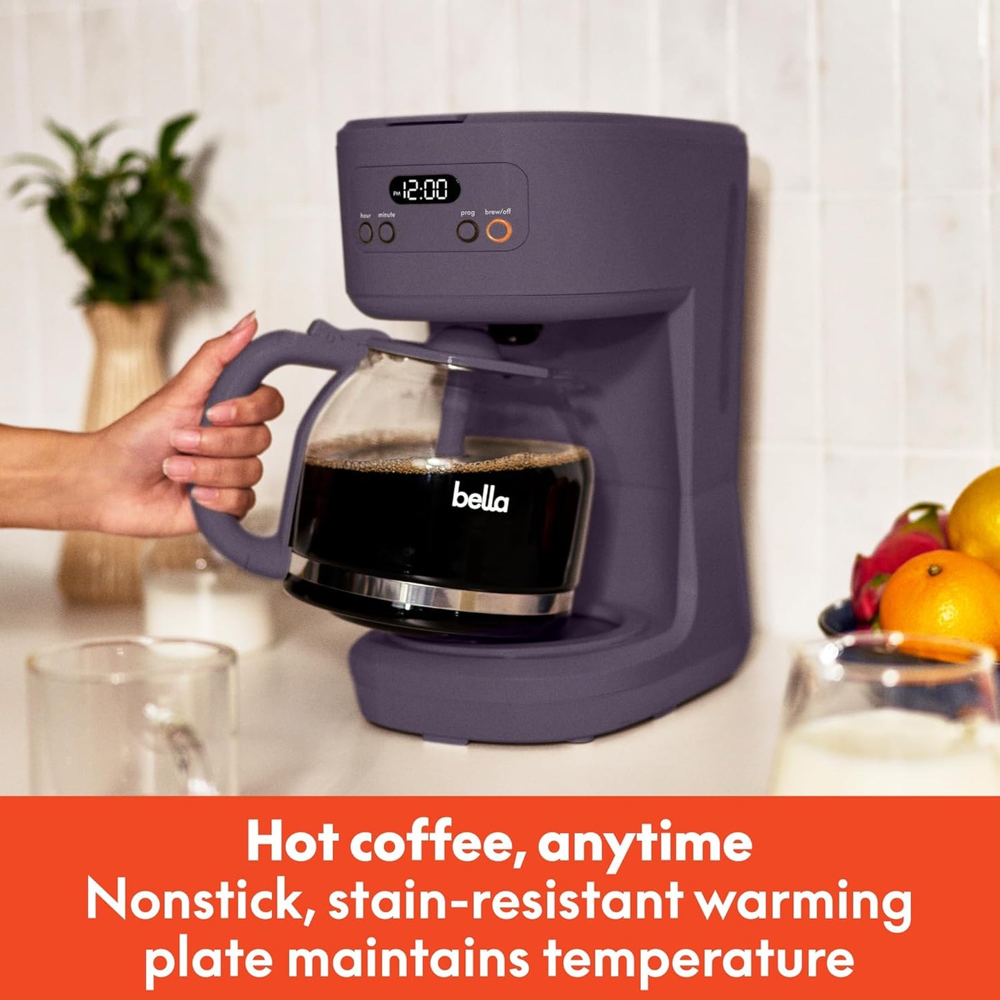 bella 12 cup Programmable Coffee Maker