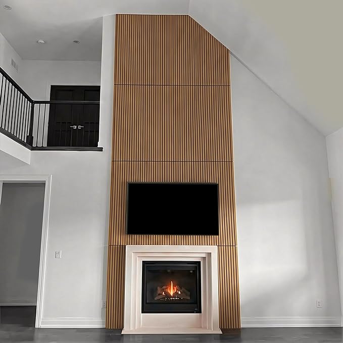 Wood Slat Acoustic Wall Panels-3D Fluted Sound Absorbing Panel - Image 7