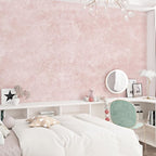 Wallercity Flocking Fabric Wallpaper Floral Leaves Pink Velvet Wallpaper Peel - Image 8