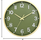 Wall Clocks Battery Operated 8 inch Modern Wall Clock, Silent Non Ticking Wall - Image 9