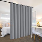RYB HOME Portable Room Divider Curtains Energy Saving Noise Reducing Drapes - Image 4