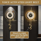 Modern Wall Clock for Living Room, Large Gold Decorative Wall Clock - Image 4