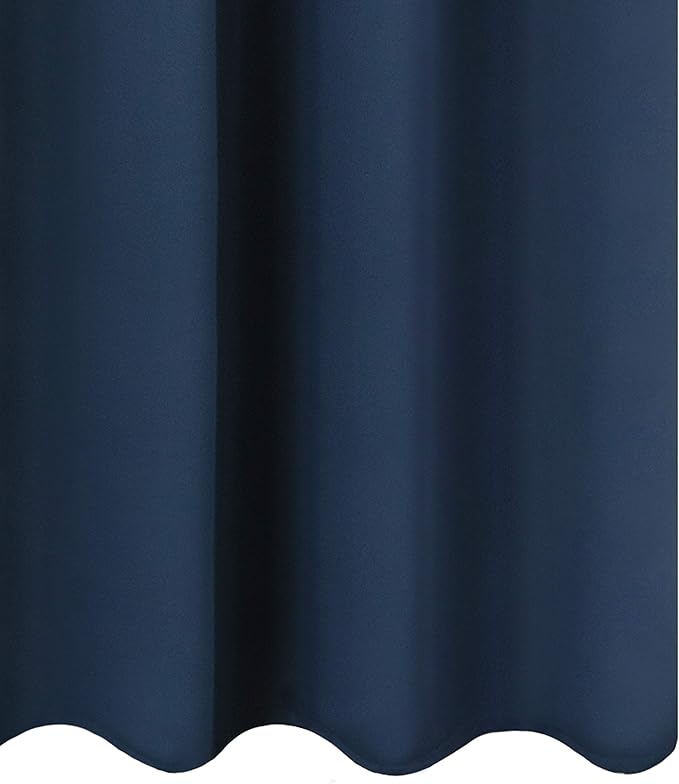 LEMOMO Navy Blue Thermal Blackout Curtains/52 x 108 Inch/Set of 2 Panels Room - Image 9