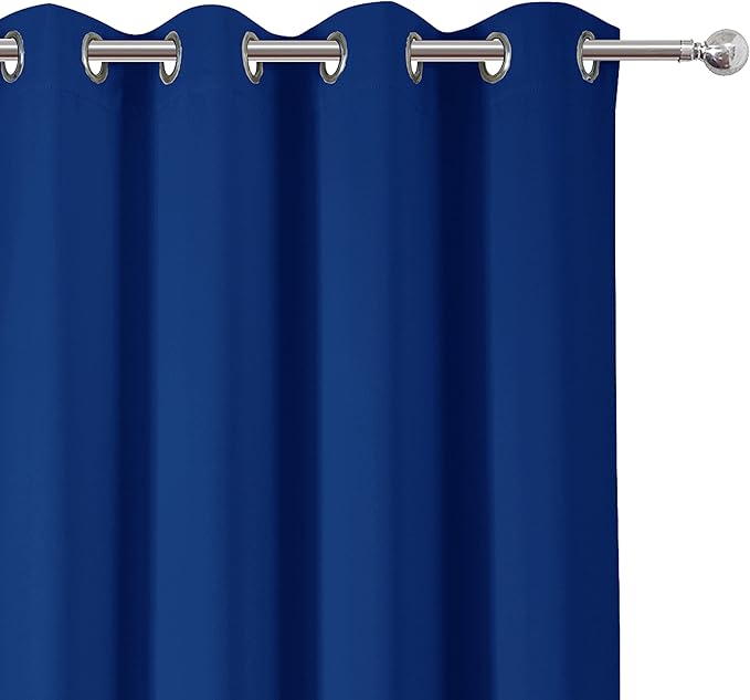 LEMOMO Blackout Curtains 52 x 84 inch/Royal Blue Curtains Set of 2 - Image 7