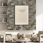 AULIGET 100-Piece Beige & Brown Slate Peel and Stick Backsplash Wall Tiles - Image 6