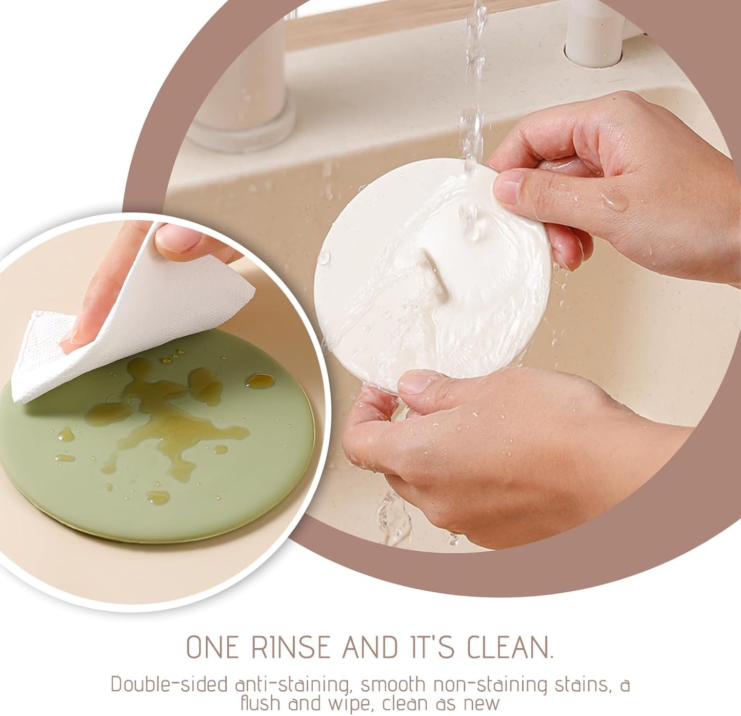 Silicone Cup Lids Silicone Cup Covers 6color Design, Food Grade Anti-dust Airtight Seal Lids for Mugs, Tea Cups, Coffee Cup 4pcs (4pcs-1)