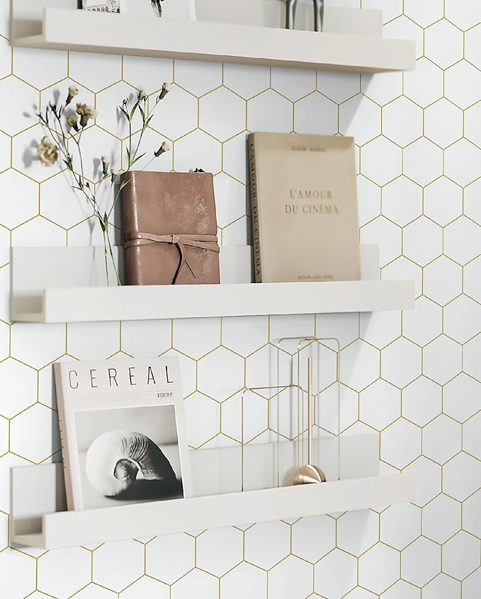 Gold Wallpaper Geometric Peel and Stick Wallpaper - Image 7