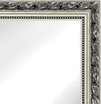 HA Bathroom Mirrors 40x24 Inch for Wall, Rectangle Silver Frame Wall Mounted - Image 4