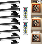6Pack Wireless Picture Light for Wall Battery Operated Wall Sconces by EUIOKUN