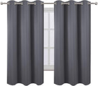 LEMOMO Grey Thermal Blackout Curtains/38 x 63 Inch/Set of 2 Panels Room - Image 2