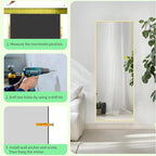 Sunniry Gold Full Length Mirror 56x18 inch, Standing Mirror Full Length - Image 8