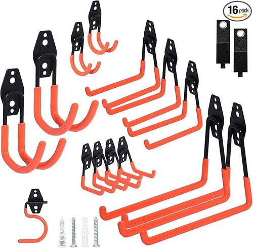 16 Pack Steel Heavy Duty Garage Hooks Storage Hooks by Unknown