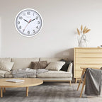 Wall Clock, 8 Inch Silent Sweep Movement Accurate Small Clocks Kitchen/Living - Image 2
