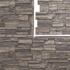 EverStone Cascade Faux Stone Panel, 48 5/8"W x 24 3/4"H x 1 1/4"D, Cascade - Image 9