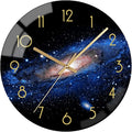 VIKMARI Black Wall Clock 12 Inch Round Silent Non-Ticking Quartz Battery by VIKMARIWallClock