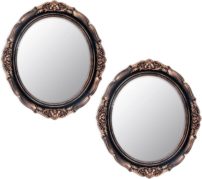 Eaoundm 13.1 x 14.8 inchs Decorative Wall Mirror, Vintage Hanging Mirrors by Eaoundm