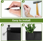 Hanging Planting Grow Bags, 12 Pockets Hanging Vertical Wall Planter Wall - Image 9