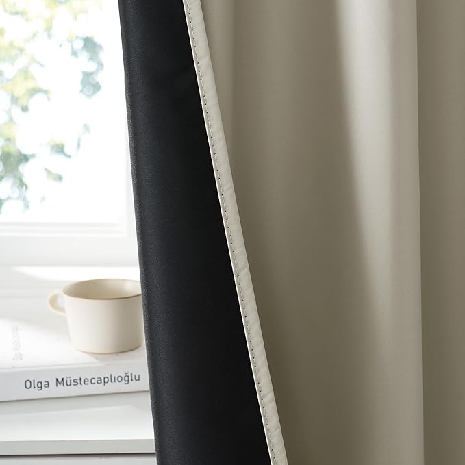 RYB HOME 100% Blackout Short Curtains - Image 4