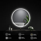 LED Bathroom Mirror 22 Inch Round Bathroom Mirror - Image 6