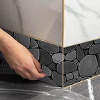 IVN Wallpaper Border Peel and Stick Decorative Wall Trim Self Adhesive Black - Image 6