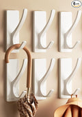 pickpiff White Self Adhesive Coat Hooks by pickpiff