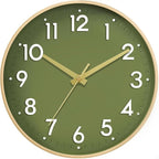 Mosewa Wall Clock 10 Inch, Battery Operated Silent Non-Ticking Modern Analog by MOSEWAWALLCLOCK