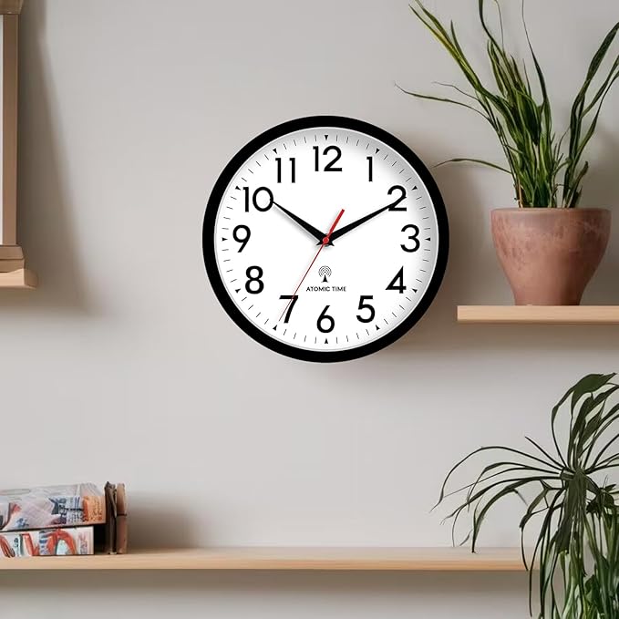 DAXSMY Atomic Wall Clock Analog 12 Inch Battery Operated Modern Decorative - Image 4
