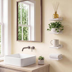 Fixwal Small Shelf for Wall, Rustic Wood Floating Wall Mounted Shelves for - Image 7