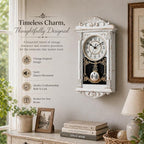 Clockswise Vintage Grandfather-Style Wall Clock - Image 3