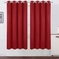 LEMOMO Red Blackout Curtains/52 x 72 Inch/Set of 2 Panels Room Darkening by Lemomo