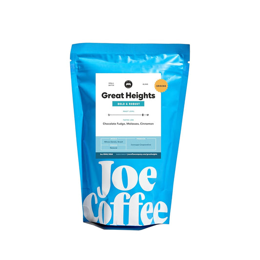 Joe Coffee Company - Great Heights Ground Specialty Coffee, 6 oz Bag | NYC Roaster, Rainforest Alliance Certified, Kosher, Climate-Friendly