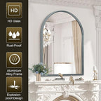Arch Bathroom Mirror, Metal Frame Vanity Mirror, Dresser Mirror, Arch - Image 6