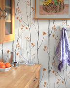 Timeet Peel and Stick Wallpaper Boho Floral Wallpaper Tree ContactPaper - Image 2