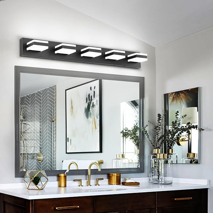 SOLFART Black Vanity Lights for Bathroom, 5 Color Temperature Bathroom Light - Image 9