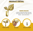 Decorative Wall Hooks 4 Pack, Metal Curtain Holdbacks - Image 8