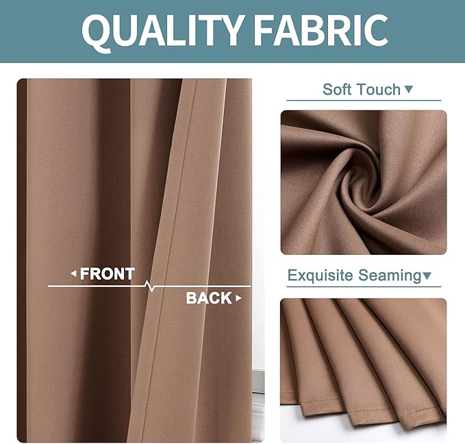 ChrisDowa Blackout Curtains 108 Inches Long - Image 3
