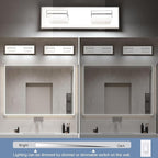 SineRise LED Modern Bathroom Vanity Light Fixtures, Chrome Modern Acrylic - Image 4