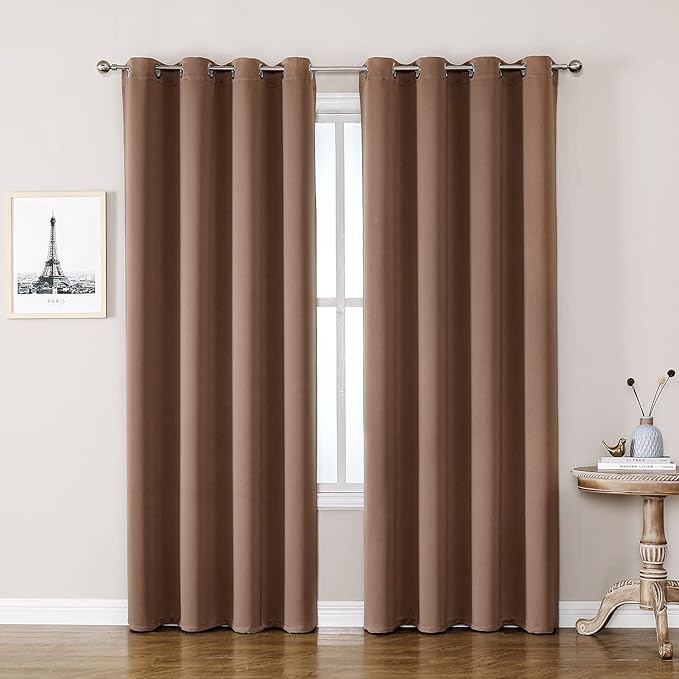 ChrisDowa Room Darkening Curtains 102 Inches Long 2 Panels Set by ChrisDowa