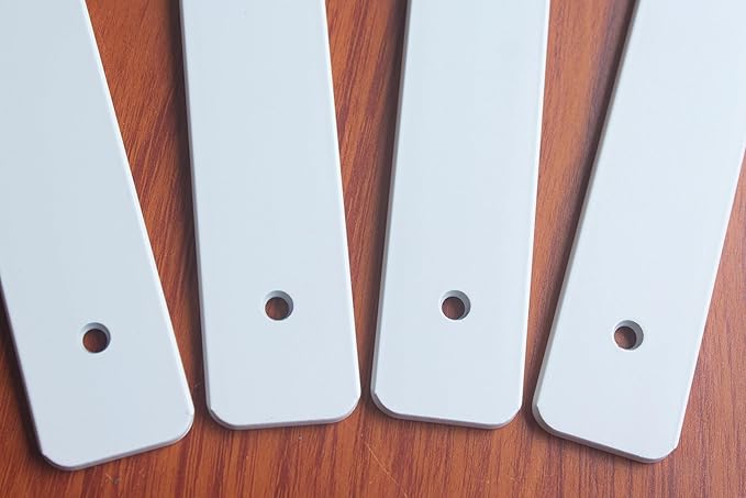 6 Pack - 10 inch White Hidden L Shelf Bracket Iron Floating Shelf Brackets - Image 5
