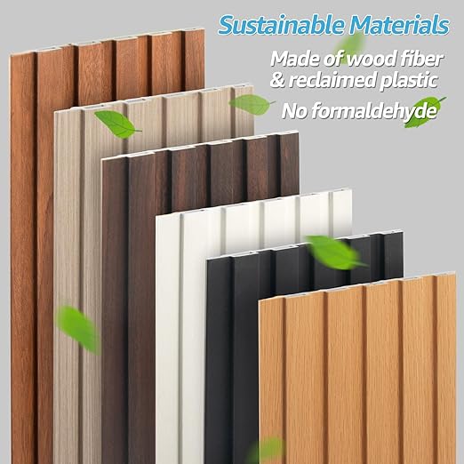 Art3d WPC Slat Wall Panels, Living Room - Image 5