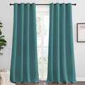 NICETOWN Sea Teal Blackout Curtains 120 inches Length by NICETOWN