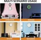 Glow in The Dark Wall Clock Non Ticking, 10 inch Silent Wall Clocks Battery - Image 9