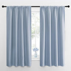 NICETOWN Kitchen Curtains, Short Blackout Drapes, Vintage Blue, Thermal by NICETOWN