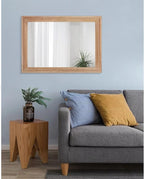 AAZZKANG Rustic Mirrors for Wall Rectangle Wooden Frame Hanging Mirror for - Image 7