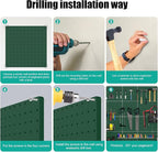 PegBoard, Heavy Duty Peg Board for Walls Home, Garage Tool Storage, Craft Room - Image 4