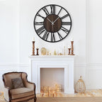 LEIKE Large Wall Clocks for Living Room, Non Ticking, Battery Operated - Image 7