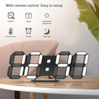 3D LED Clock Desk Alarm Clock Wall Clock - Image 6