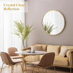 Fabuday Round Gold Mirror for Wall - Image 4