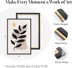 3 Piece Framed Black and White Boho Wall Art - Image 7